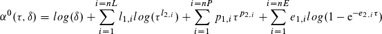 Calculation procedure of dimensionless ideal gas Helmholtz energy